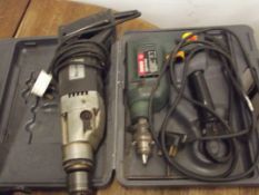 Bosch drill and Black & Decker drill