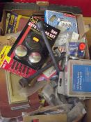 Mixed box of tools and other hardware equipment