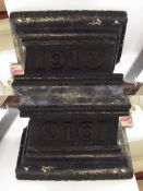 1913 cast metal chimney