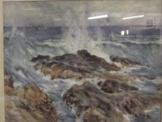 Framed watercolour, signed G F Nipples