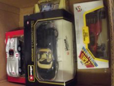 Box of collectable cars
