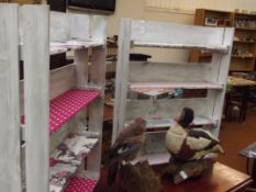 2 shabby chic shelves
