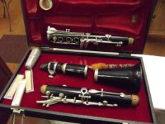 Cased clarinet