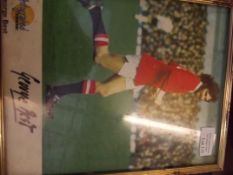 Signed George Best photograph
