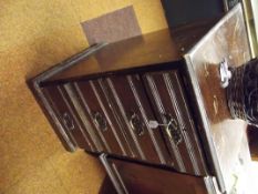 Late Victorian set of four side drawers