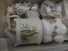 Box of Aynsley pottery