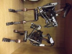 2 scratch built metal art figures, after Star Wars