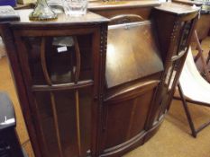 Side by side oak bureau