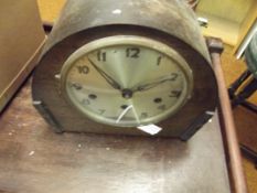 Oak mantel clock