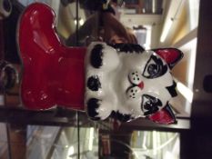 Lorna Bailey Christmas cat, Santa's boot