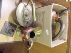 Assorted brass and copper ware