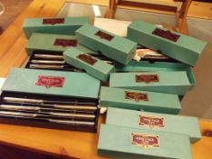 Large collection of cased flat ware