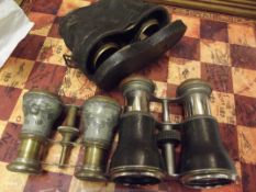 3 pairs of opera glasses