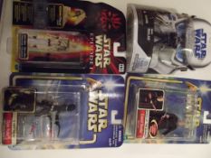 Four various Star Wars figures