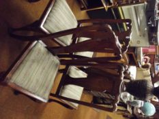 Set of four Queen Anne style dining chairs