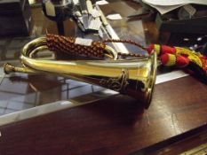 Brass army bugle