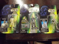 Three Star Wars figures
