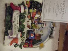 Compton and Woodhouse musical Christmas scene deco