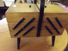 Cantilever sewing box