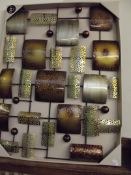 Large modernist metal wall decoration