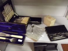 Collection of flatware and others to include a sil
