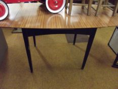 Retro draw leaf dining table
