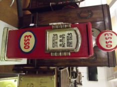 Cabinet in the form of a vintage Esso gas pump