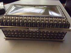 Silver plated jewellery box