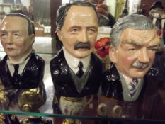 3 Prime ministers Toby jugs