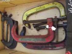 Assorted G clamps