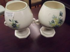 Pair of Sylvac pedestal vases