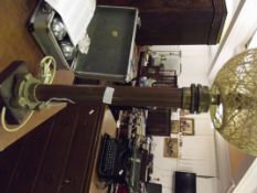 Victorian copper and brass fire hose nozzle conver