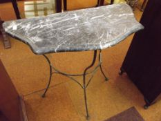 Marble topped hall table