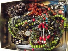 Box of costume jewellery