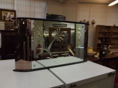 Art Deco style bathroom mirror