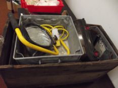 Vintage crate and contents