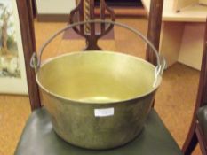 Victorian brass jam pan