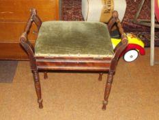 Edwardian piano stool