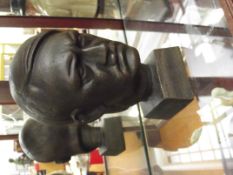 Cast iron Hitler bust