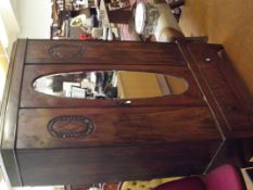 Edwardian mirrored wardrobe