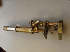 Brass microscope