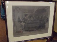Early framed engraving after Walter Dendy Sadler,