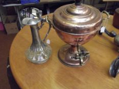 Copper samovar and one other