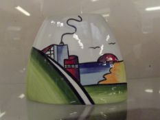 Lorna Bailey flat vase, Deco House