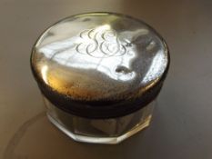 Silver top trinket box