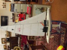 Large remote controlled pond yacht