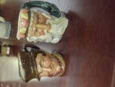 2 miniature Toby jugs