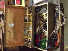 Cantilever jewellery box and contents