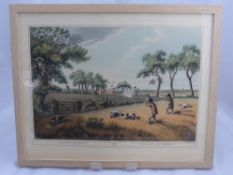Three Reproductions of Early Prints by Edward Orme, entitled 'Grouse Shooting', 'Partridge Shooting'