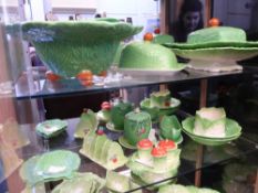 A Quantity of 'Beswick' Salad Ware, including Fruit Bowl, Grape Dish, Cheese and Butter Dish, Cruet,